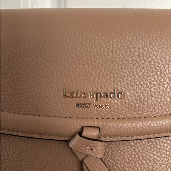 Kate Spade Crossbody Bag - Adjustable Chain Strap - Brown Pebbled Leather - NWOT - Picture 3 of 7